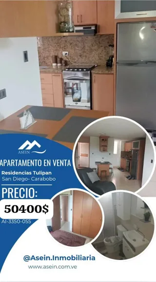 Apartamento en Conjunto Residencia Tulipan, San Diego Estado Carabobo