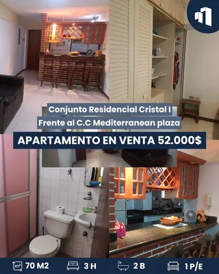 Apartamento en Prebo II frente al C.C. Mediterránean Plaza