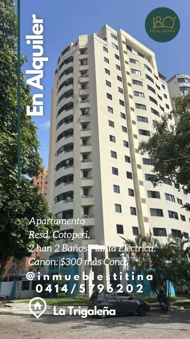 Apartamento en Alquiler en La Trigaleña Baja — 2 hab 88m² — USD 300