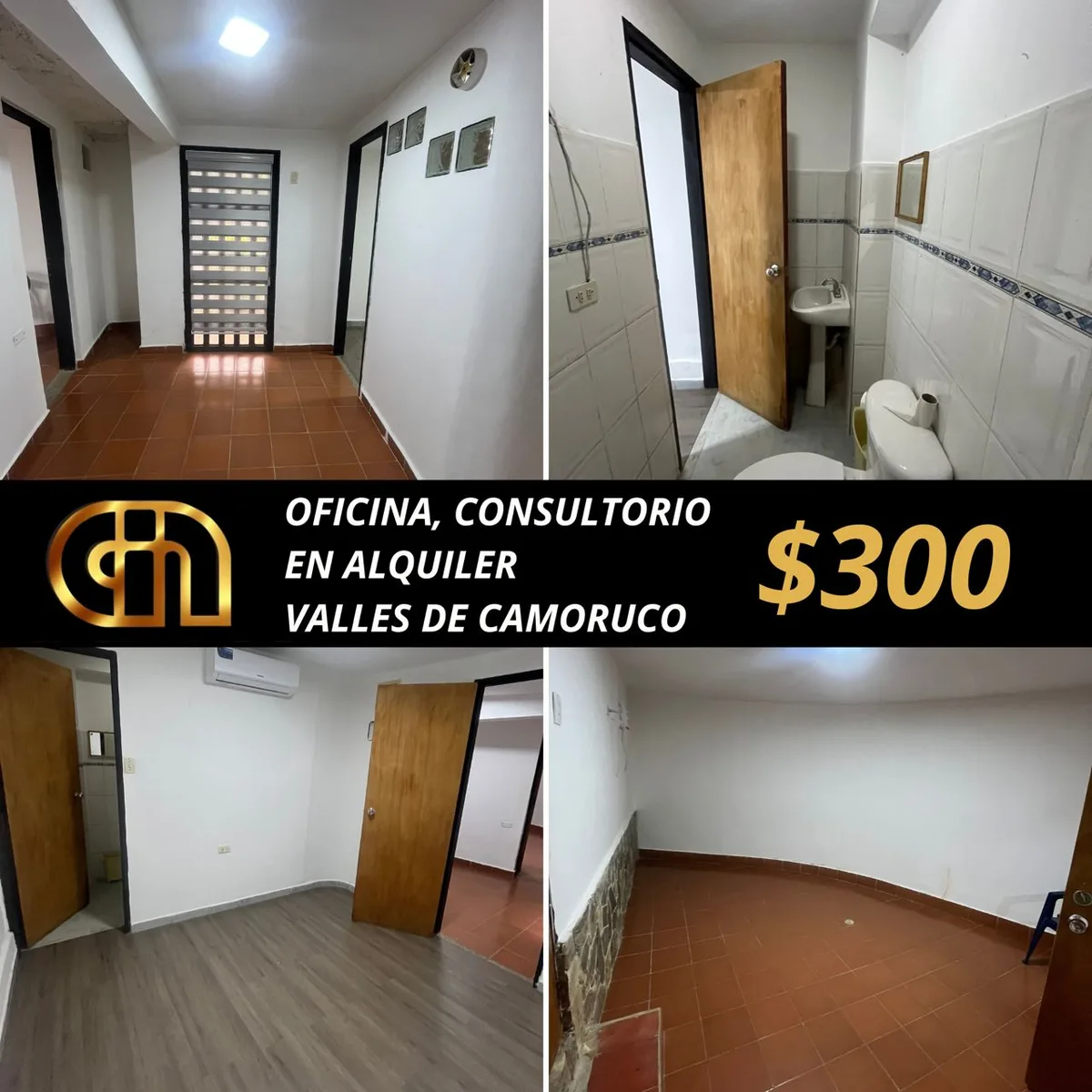 Oficina en Alquiler en Valles de Camoruco 34m² — USD 300