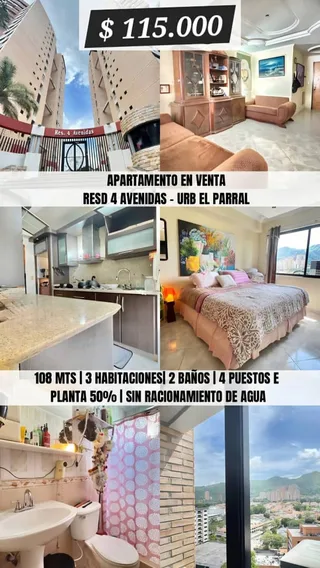 Apartamento en Residencias 4 Avenidas, Urbanización El Parral