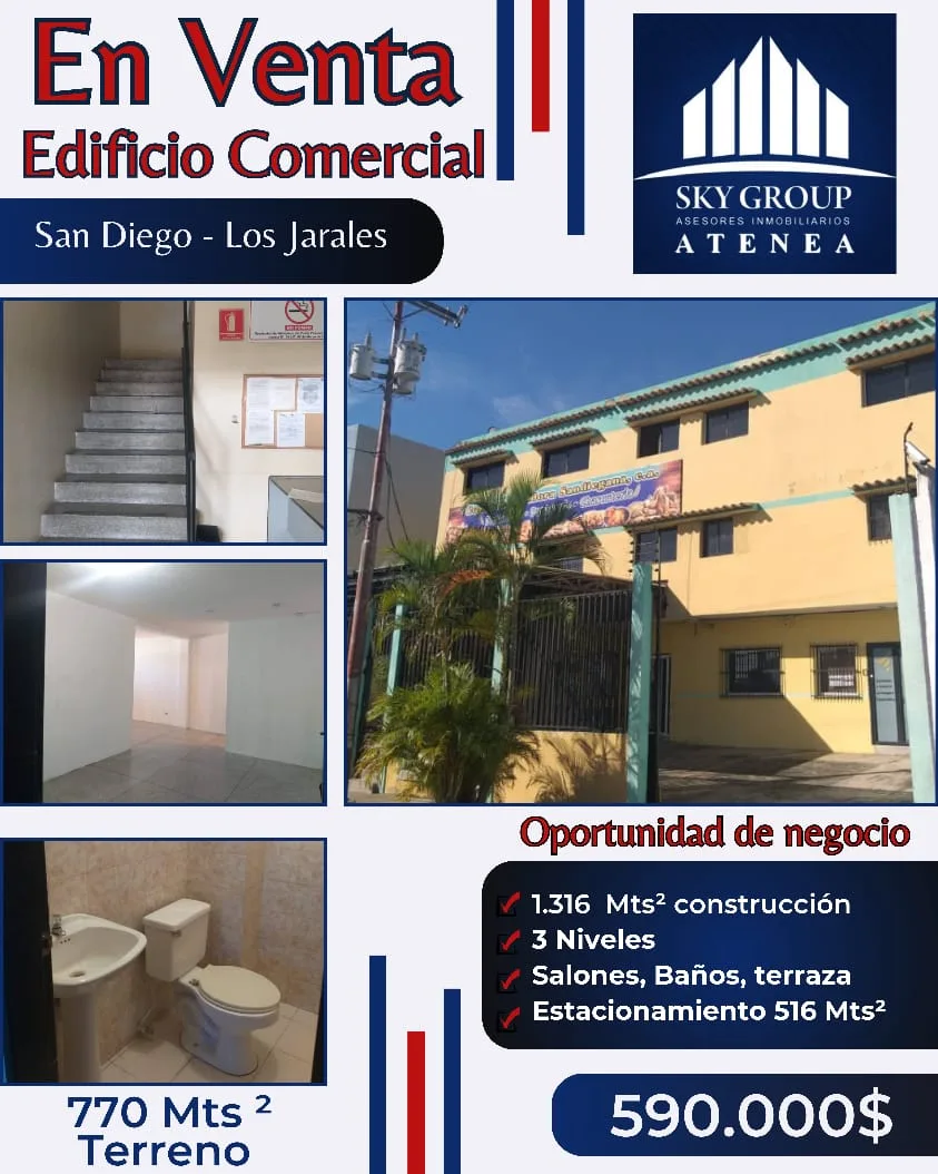 Edificio en Venta en San Diego - Los Jarales 770m² — USD 590,000