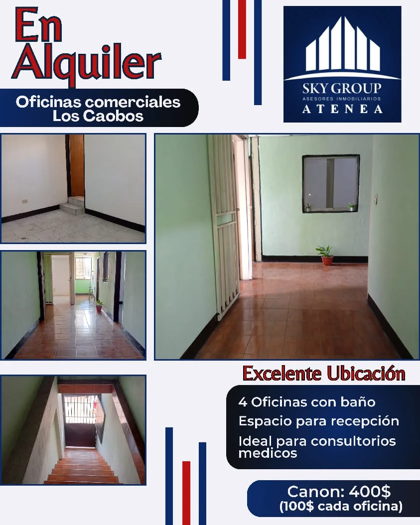 Oficina en Alquiler en Urb. Los Caobos, Av. San Juan Vianney, Zona Sur de Valencia — USD 100
