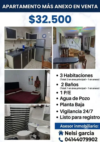 Apartamento en Urb Buenaventura, Los Guayos