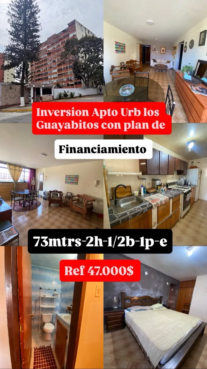 Apartamento en Venta en Urb los Guayabitos Res Camino Real — 2 hab 73m² — USD 45,000
