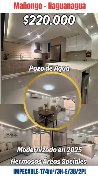 Townhouse en Mañongo, Naguanagua