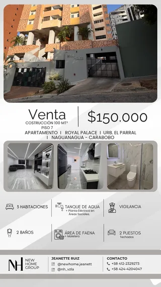 Apartamento en Urb. El Parral Av. Rio Limon, Valencia - Carabobo