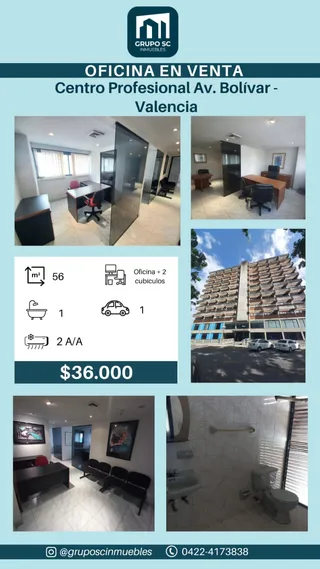 Oficina en Centro Profesional Av. Bolivar, Valencia