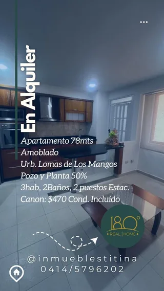 Apartamento en Loma de Los Mangos