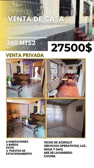 Casa en Vivienda Rural de Barbula