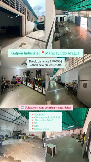 Galpón en Maracay, Estado Aragua