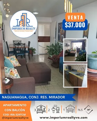 Apartamento en NAGUANAGUA, CONJ RES MIRADOR