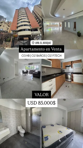 Apartamento en Urb. El Bosque