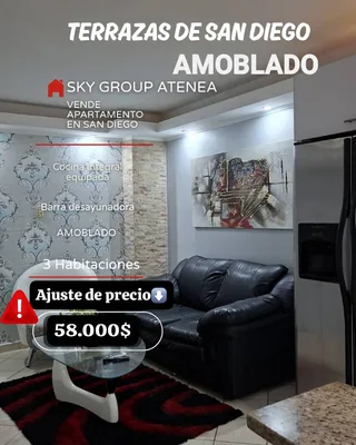 Apartamento en Terrazas de San Diego, Carabobo