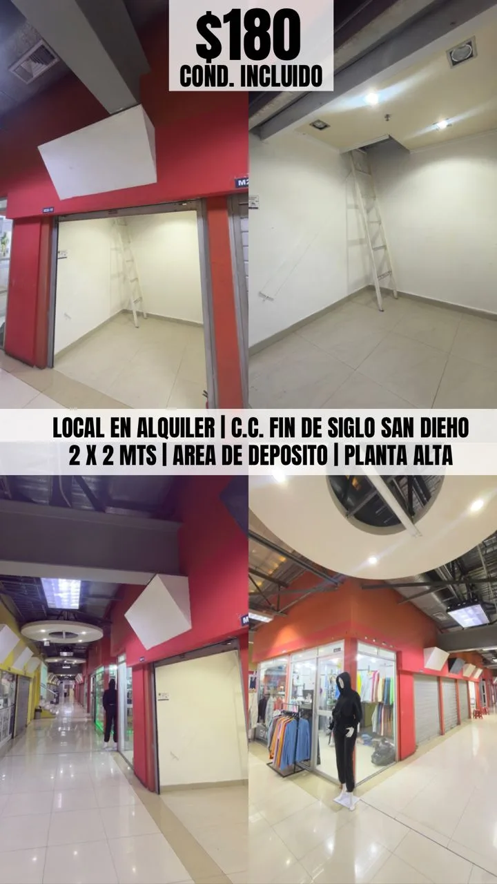 Local en Alquiler en C.C. Fin de Siglo, San Diego 4m² — USD 180