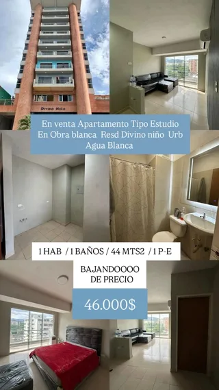 Apartamento en Resd Divino Niño Urb Agua Blanca