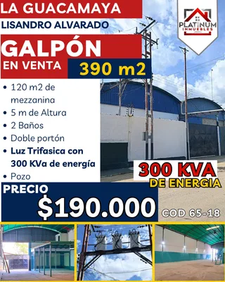 Galpón en La Guacamaya, Valencia