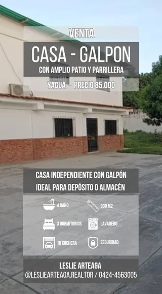 Casa en Yagua, Guacara
