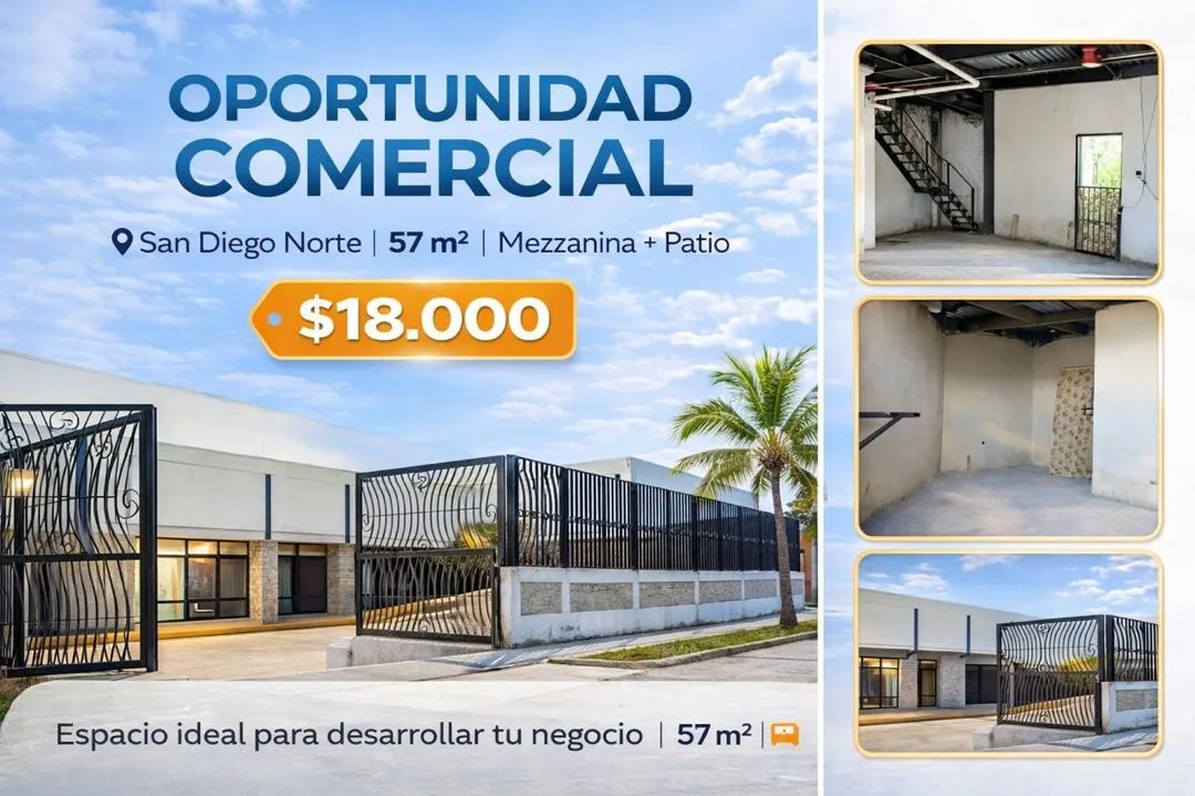Local en Venta en C.C. San Diego Norte, Sector La Cumaca, San Diego 57m² — USD 18,000