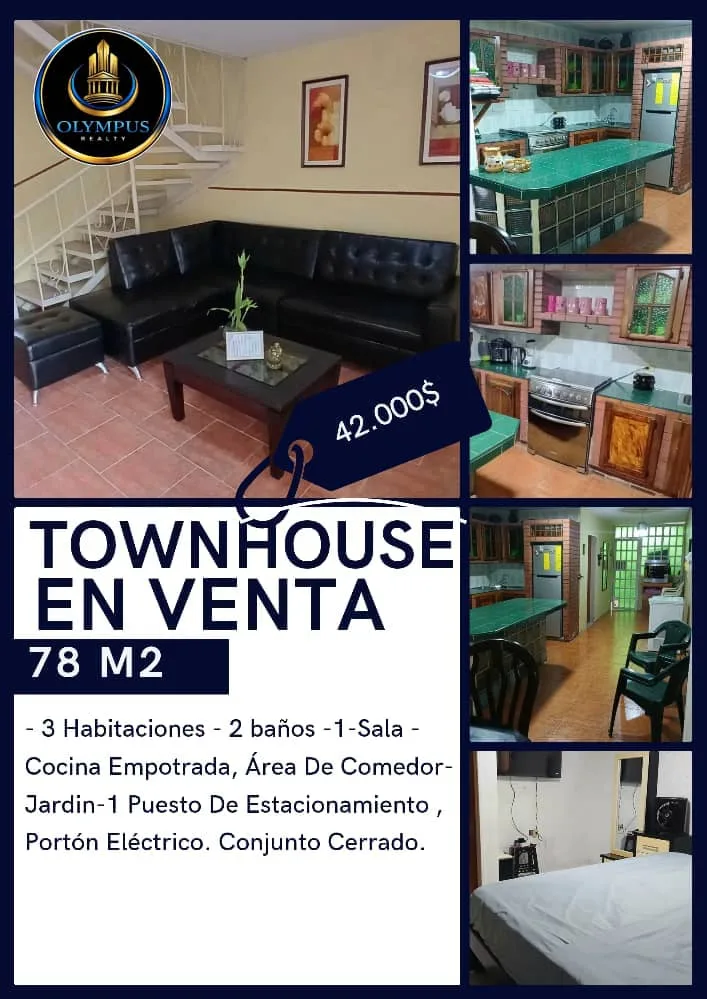 Townhouse en Venta en Parque Valencia Villas Del Sol III — 3 hab 78m² — USD 42,000