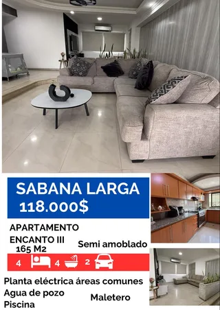 Apartamento en Sabana Larga
