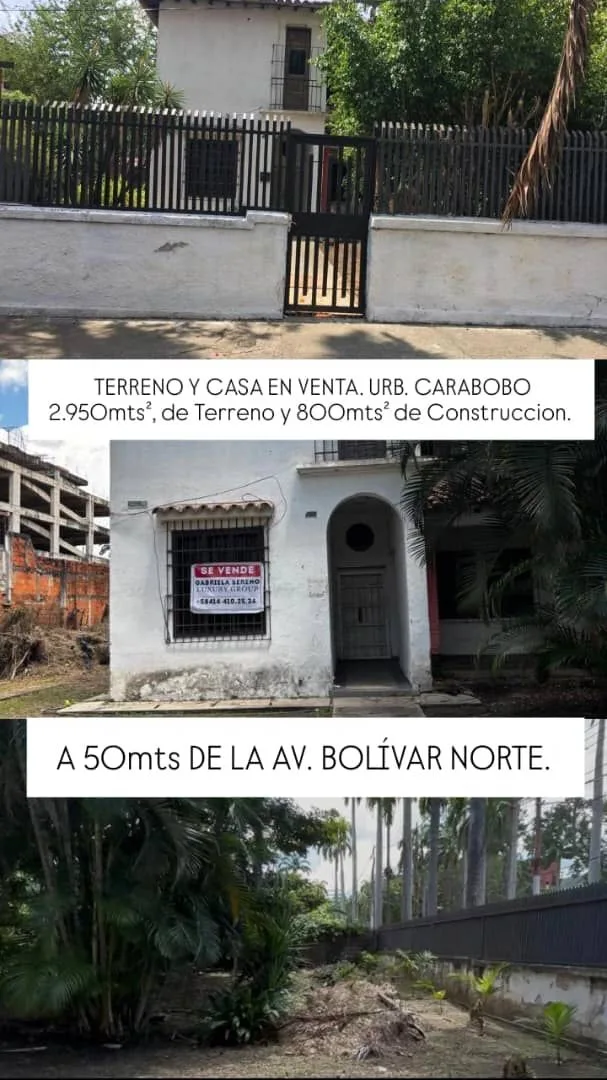 Casa en Venta en Urb. Carabobo 2950m² — USD 900