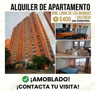 Apartamento en Res. Lomas de Los Mangos, Avda. Cuatricentenaria Valencia, Carabobo