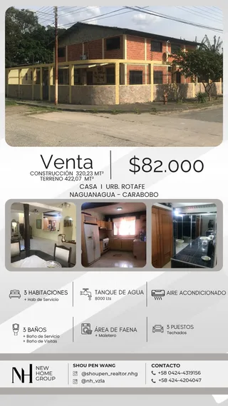 Casa en Urb. Rotafe, Naguanagua, Valencia - Carabobo