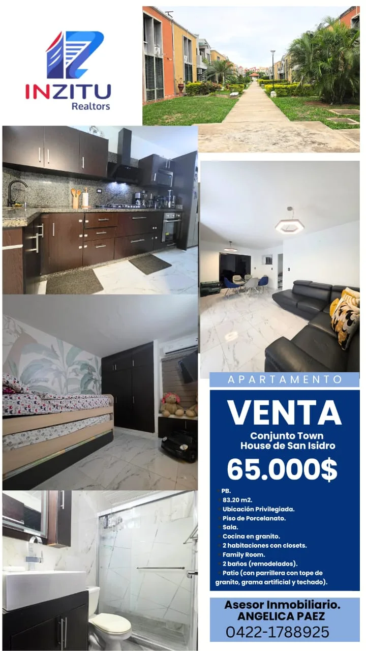 Apartamento en Venta en Town House de San Isidro — 2 hab 83m² — USD 65,000