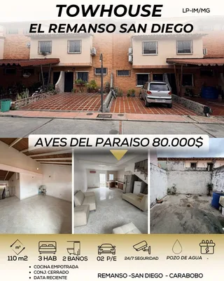 Townhouse en El Remanso, San Diego, Aves del Paraiso