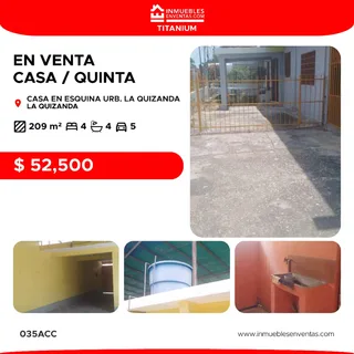 Casa en Urb. Quizanda
