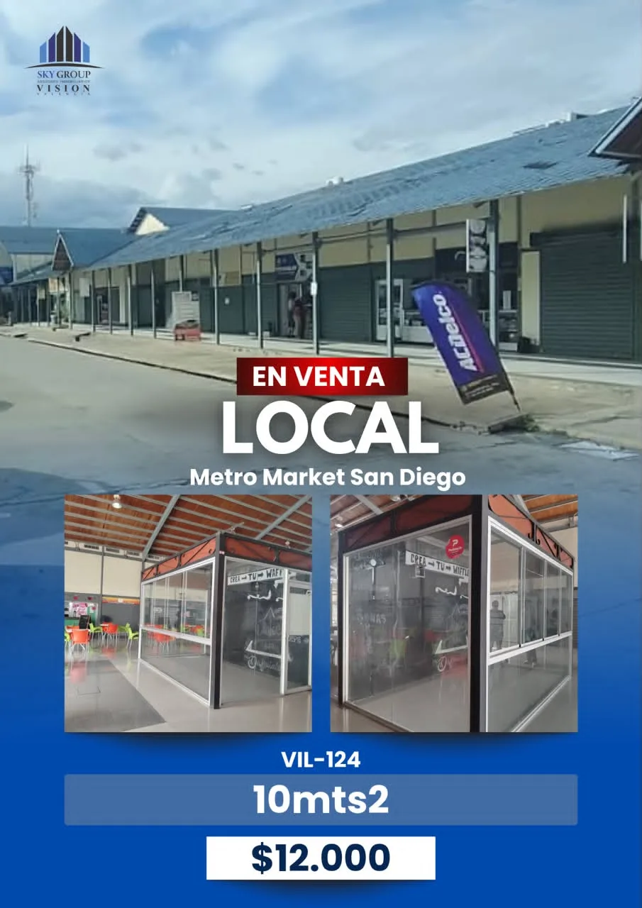 Local en Venta en Metro Market San Diego 10m² — USD 12,000