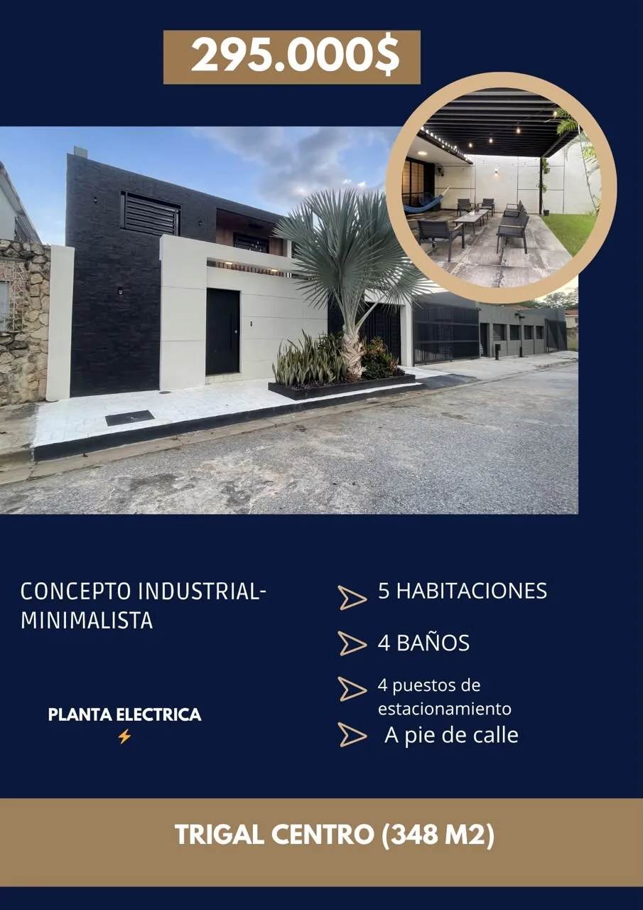 Casa en Venta en El Trigal Centro — 5 hab 348m² — USD 295,000