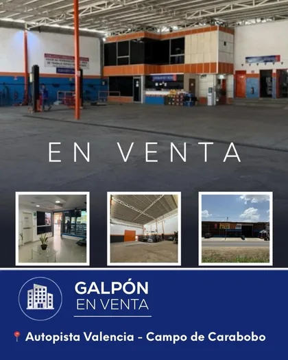 Galpón en Autopista Valencia – Campo de Carabobo — USD 290,000