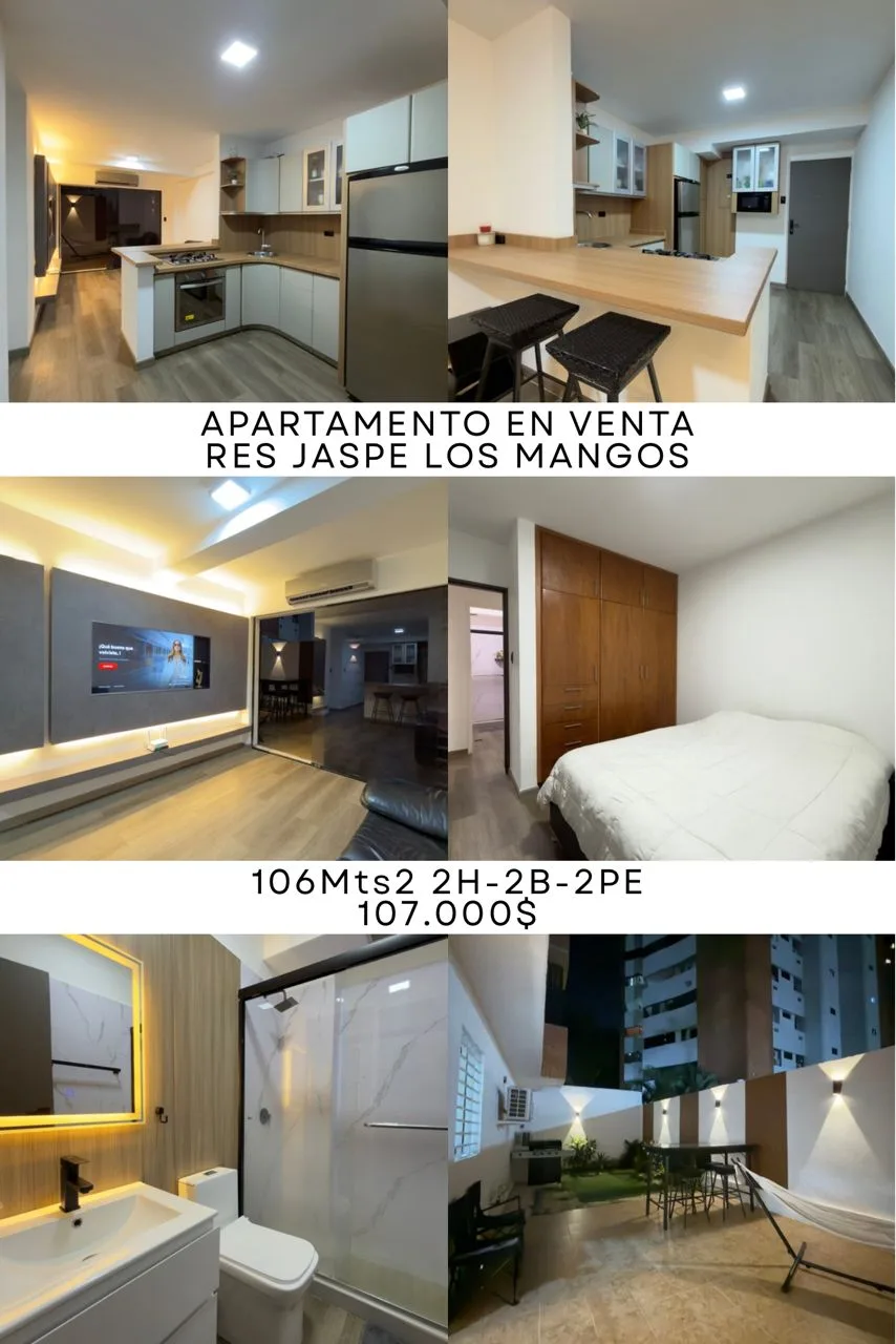 Apartamento en Venta en Res Jaspe Los Mangos, Valencia — 2 hab 106m² — USD 107,000