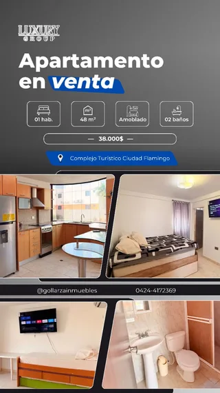 Apartamento en Complejo Turístico Ciudad Flamingo