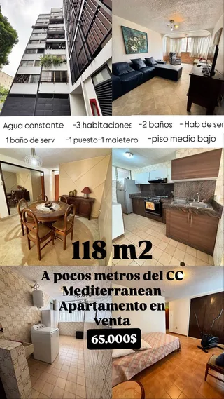 Apartamento en Valles de Camoruco