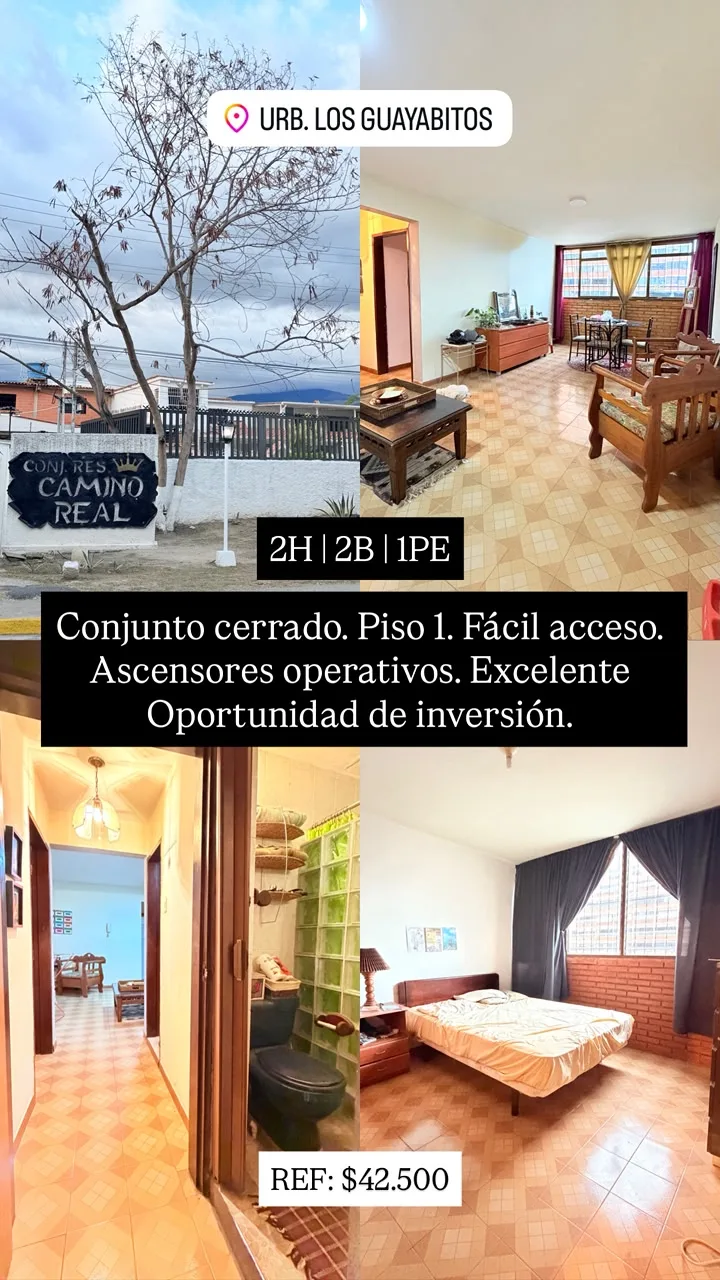 Apartamento en Venta en Urb. Guayabitos — 2 hab 73m² — USD 42,500