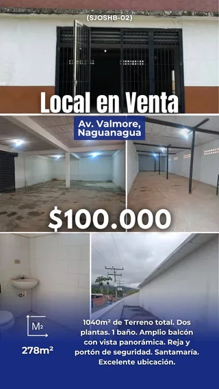 Local en Av. Valmore, Naguanagua