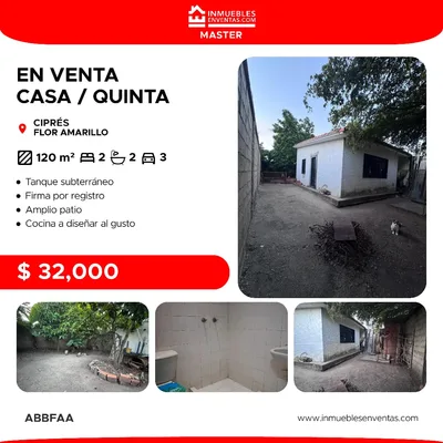 Casa en Valle Encantado, Zona Industrial El Recreo, Flor Amarillo — USD 32.000