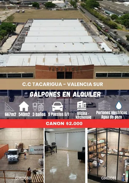 Galpón en C.C Tacarigua — USD 2.000