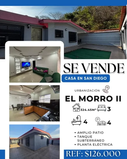 Casa en El Morro II, San Diego — USD 126,000