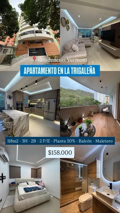 Apartamento en Res. Vermont – La Trigaleña — USD 158.000