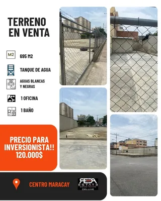 Terreno en CENTRO DE MARACAY