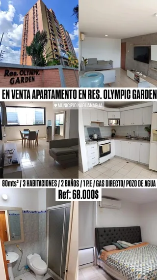 Apartamento en Urb. La Granja, Res. Olimpic Garden, Naguanagua