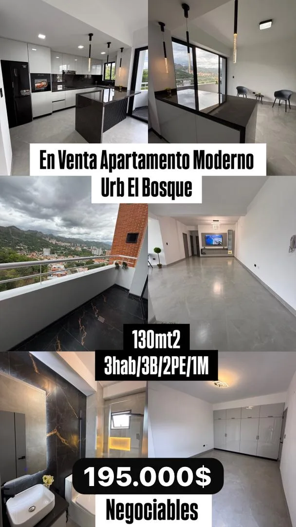 Apartamento en Venta en Urb El Bosque, Valencia — 3 hab 130m² — USD 195,000