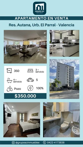 Apartamento en Urb. El Parral - Valencia Norte