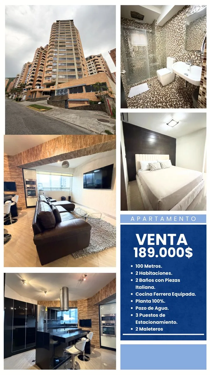 Apartamento en Venta en La Trigaleña Alta — 2 hab 100m² — USD 189,000