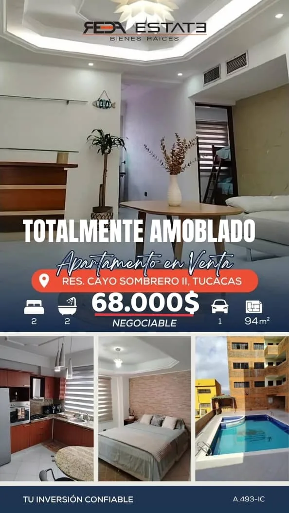 Apartamento en Venta en Cayo Sombrero II, Tucacas — 2 hab 94m² — USD 68,000