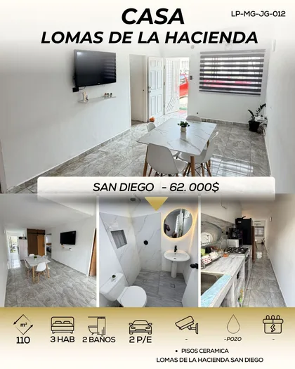 Casa en Lomas de la Hacienda — USD 62,000